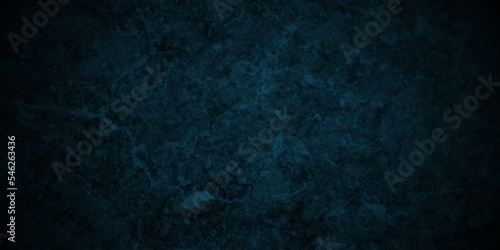 Black and blue stone concrete grunge wall texture and backdrop background anthracite panorama. Panorama dark black or blue slate background or texture. 