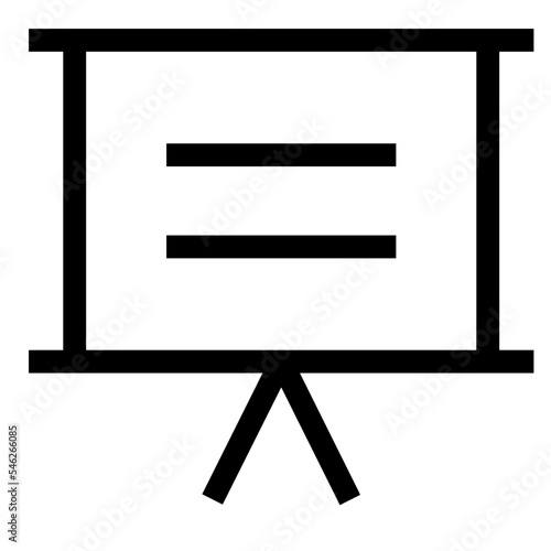 Icon Easel Board With Style Outline