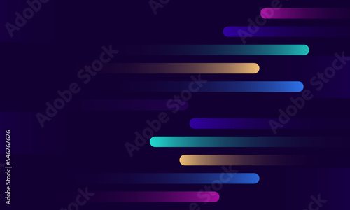 Abstract modern colorful speed stripes tech background vector