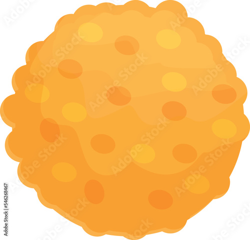 Arabic food icon cartoon vector. Fried cheese. Snack dish