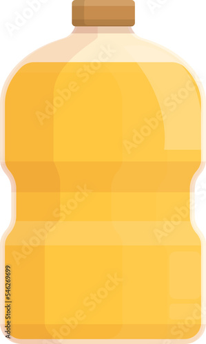 Tropical oil icon cartoon vector. Palm food. Wheat drop