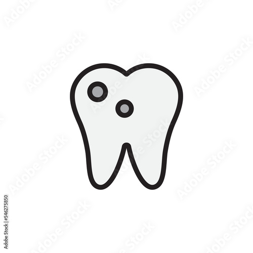 caries outline icon. Elements of smoking activities illustration icon. Signs and symbols can be used for web, logo, mobile app, UI, UX