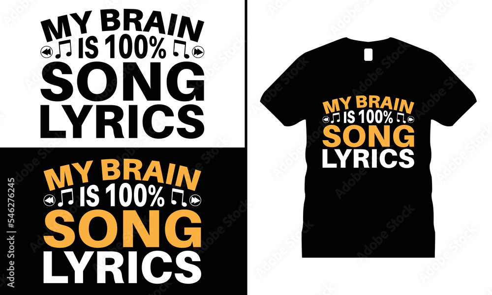 Music Motivational T-shirt Design vector. Use for T-Shirt, mugs, stickers, etc.