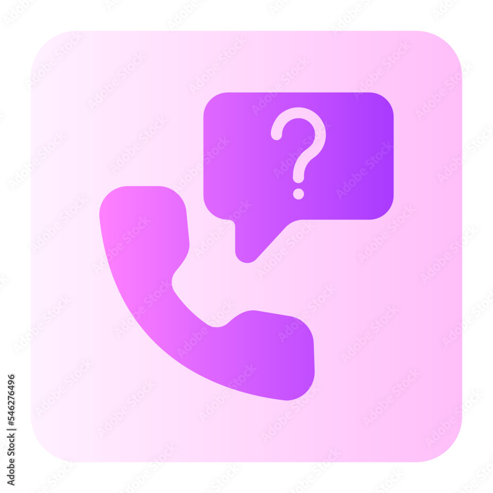 quiz call gradient icon quiz call gradient icon