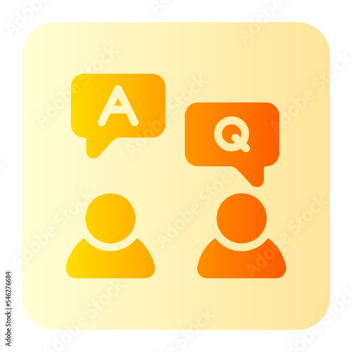 faq gradient icon
