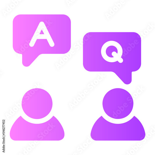 faq gradient icon
