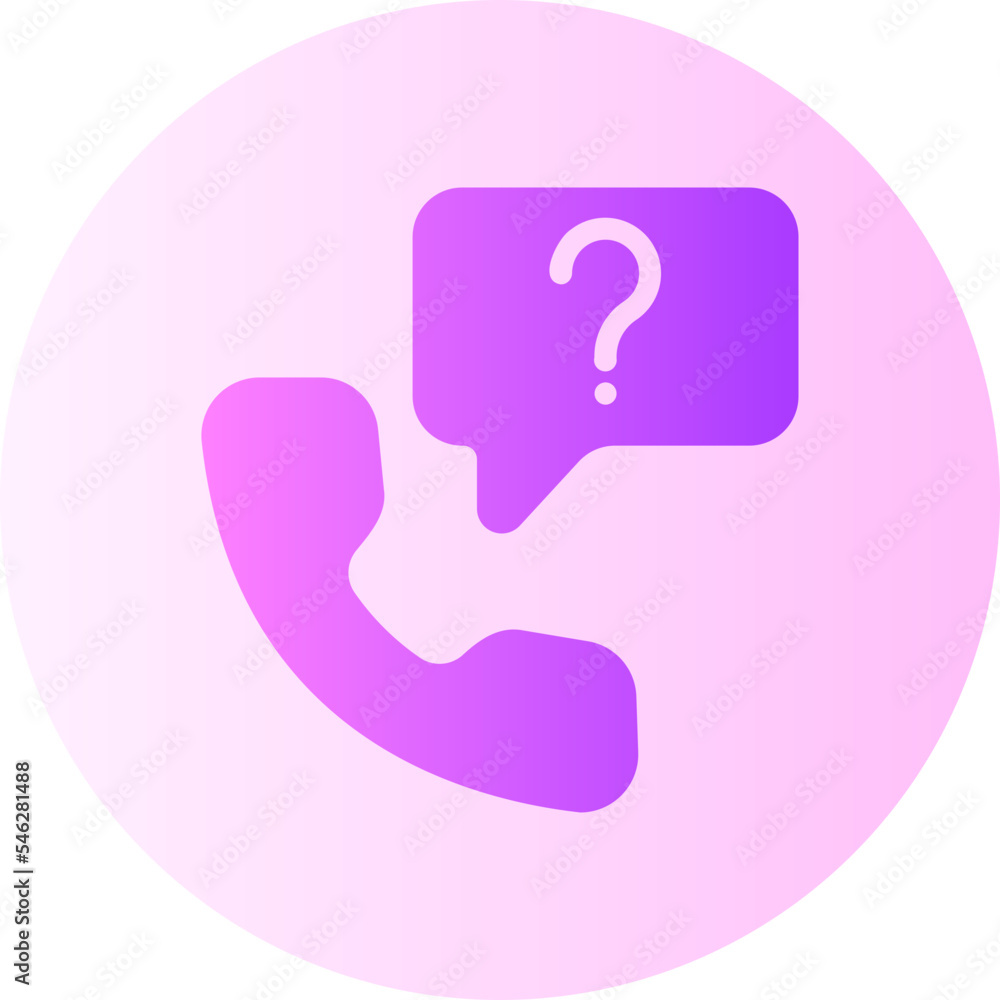 quiz call gradient icon quiz call gradient icon