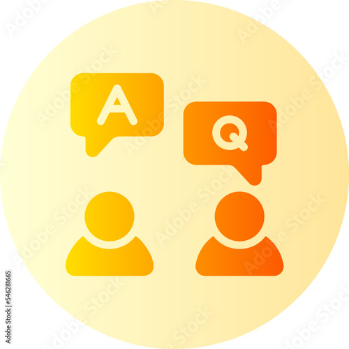 faq gradient icon