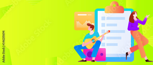 Business work character flat vector concept operation illustration
