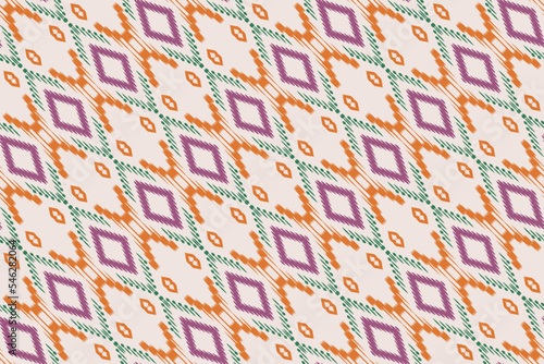 Motif ikat print batik textile seamless pattern digital vector design for Print saree Kurti Borneo Fabric border brush symbols swatches party wear
