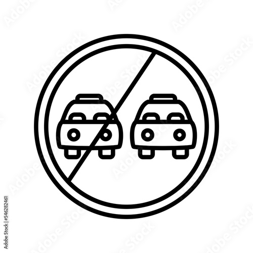 No Overtaking Icon