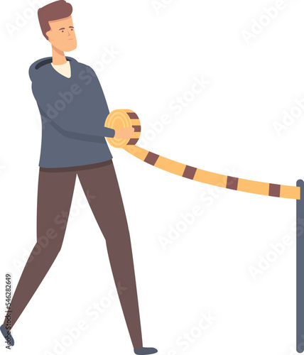 Solve agent icon cartoon vector. Crime detective. Man agency
