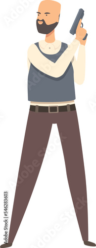 Secret agent icon cartoon vector. Crime detective. Investigator case