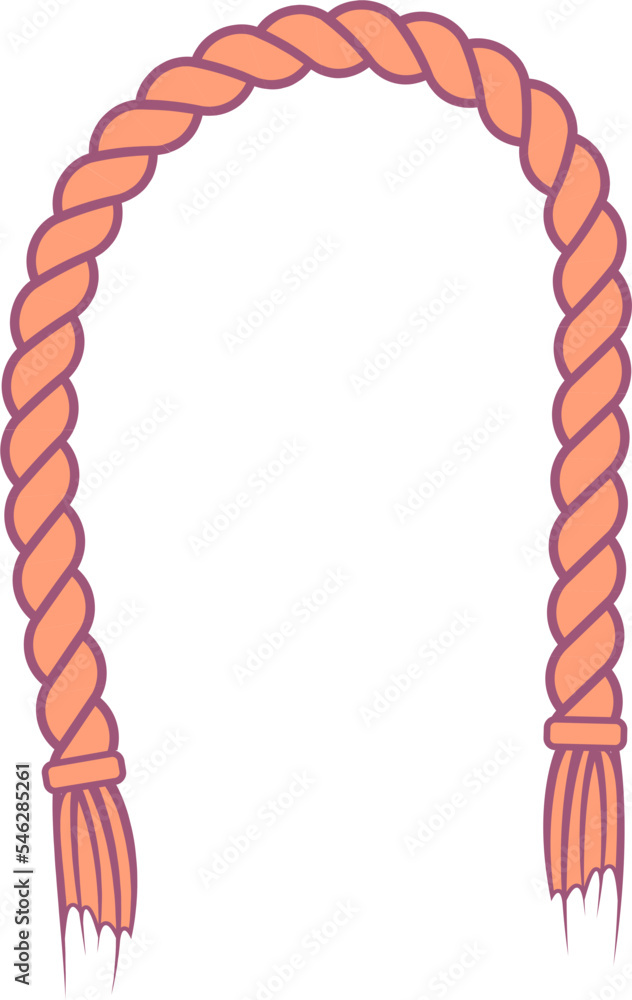 Obraz premium Rope line ornament vector