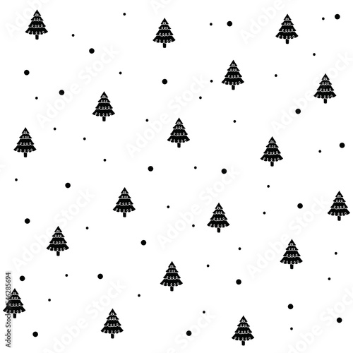 simple and minimal christmas tree pattern background