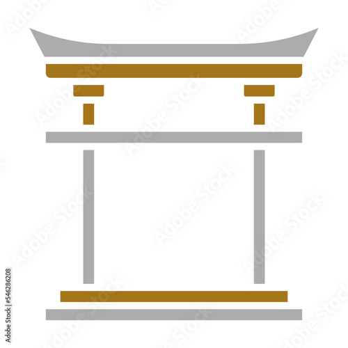 Torii Gate Icon Style