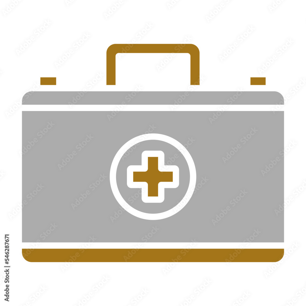 Fototapeta premium First Aid Kit Icon Style