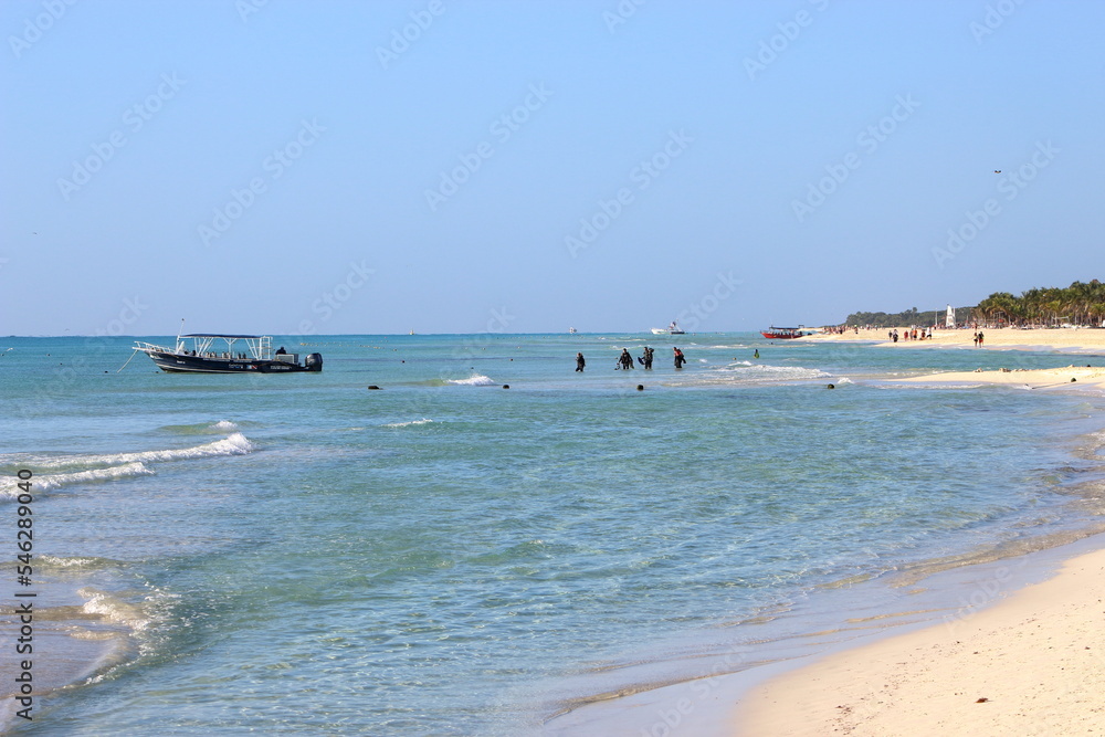 Bateau pour  plongé plage