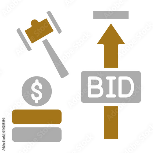 Maximum Bid Auction Icon Style