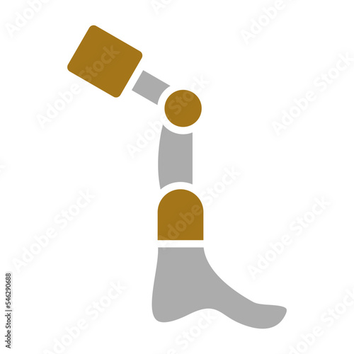 Bionic Leg Icon Style