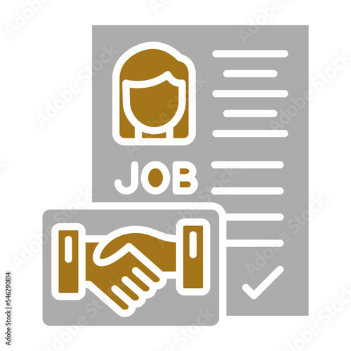 Employment Contract Icon Style