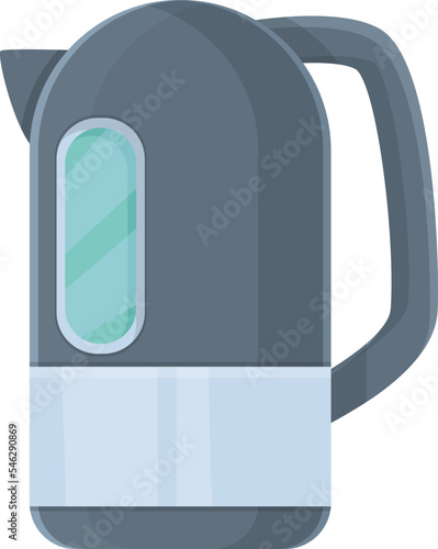 Modern style kettle icon cartoon vector. Electric water. Boiler item