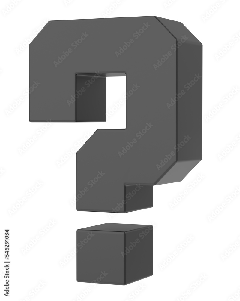Question mark sign. 3D question mark. Question mark sign. 3D question mark.