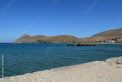 Serene Beauty: A Captivating View of Agios Ioannis Bay in Lemnos, Greece - Melena Beach, Agios Ioannis, Lemnos (Limnos) island, Greece, Aegean sea, Europe