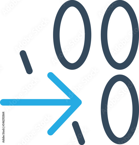 binary code Vector Icon which is suitable for commercial work and easily modify or edit it 