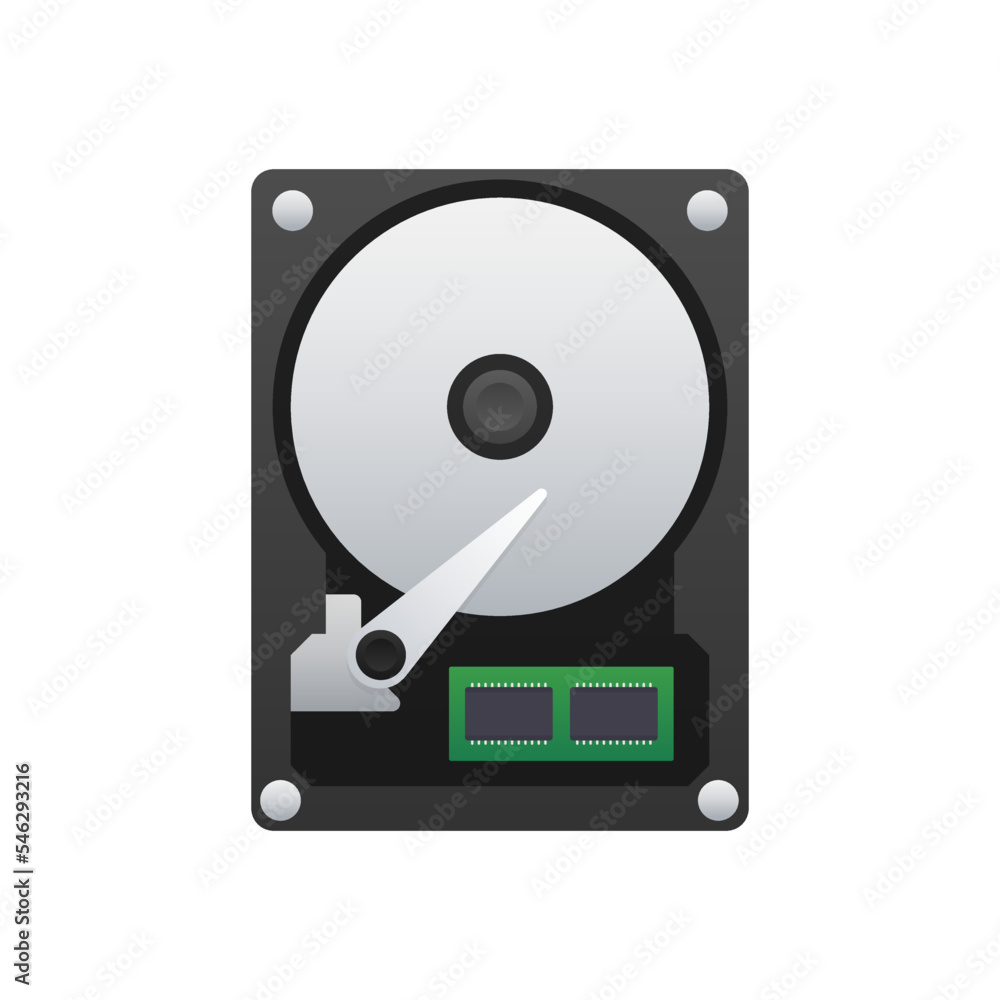 Hard drive hdd sign, label. Vector stock illustration. Hard drive hdd sign, label. Vector stock illustration.