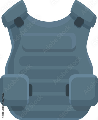 Vest icon cartoon vector. Army bulletproof. Armor kevlar