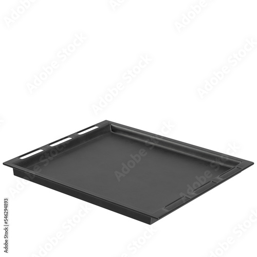 3D rendering illustration of an oven drip pan
