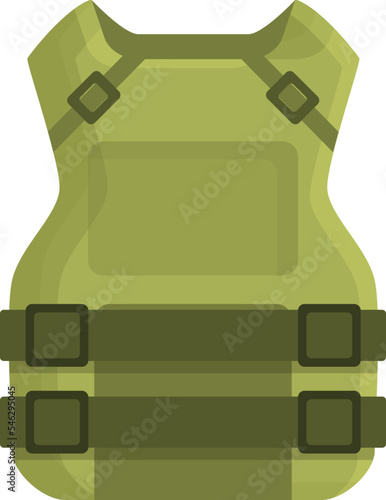 Police vest icon cartoon vector. Bullet proof. Armor tactical