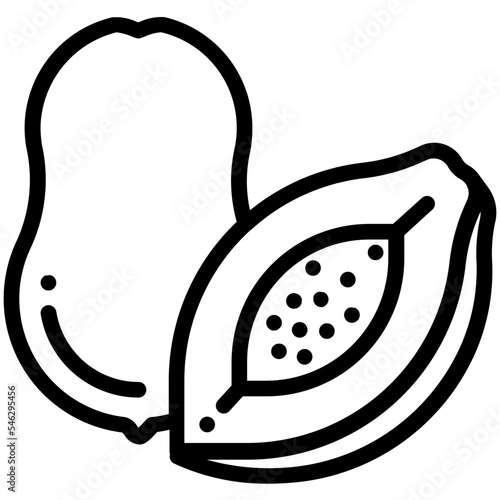 papaya fruit icon