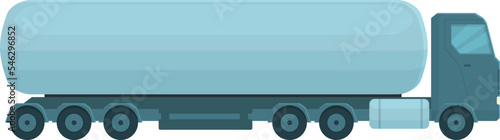 Drive truck icon cartoon vector. Tanker cistern. Oil fuel