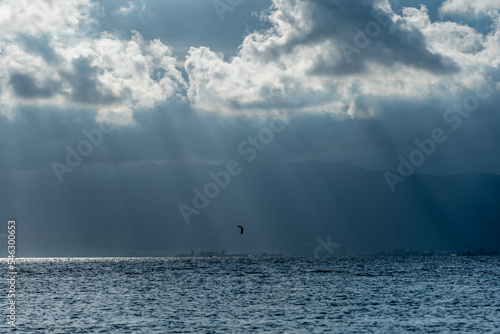 clouds over the ocean