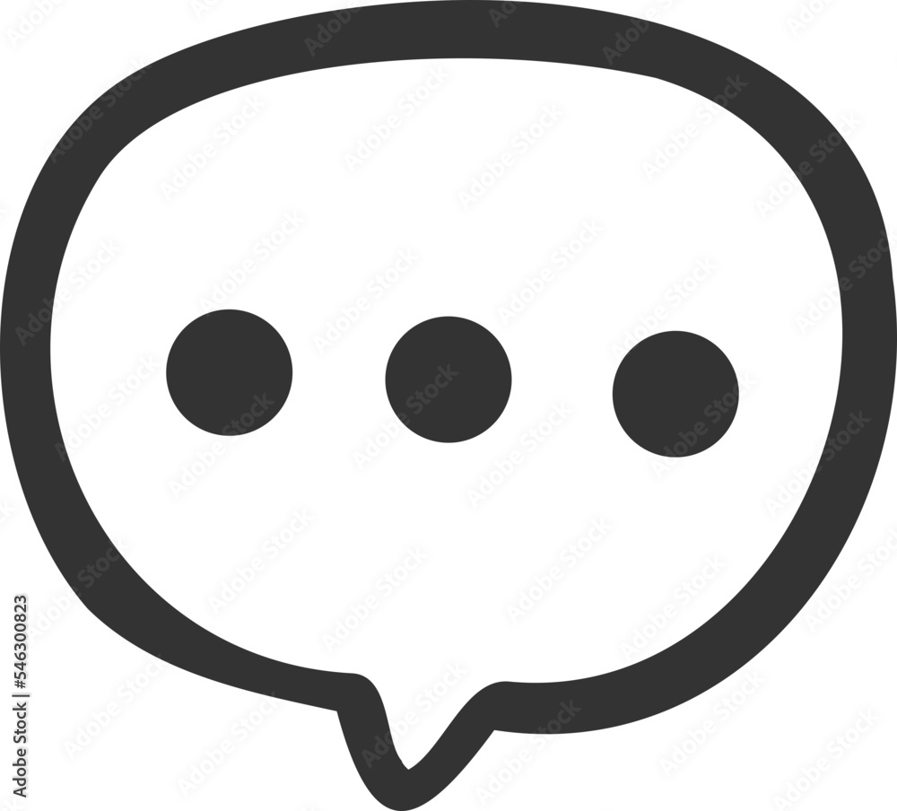 silence dots sign bubble chat box element illustration silence dots sign bubble chat box element illustration