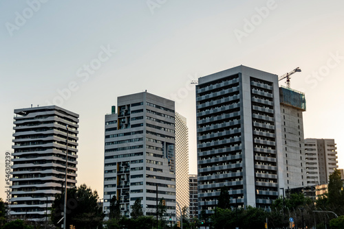 buildings in downtown city