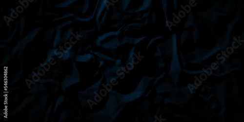  Dark Black and blue facbric paper crumpled texture. dark black textured crumpled black paper background. panorama black paper texture background, crumpled pattern 