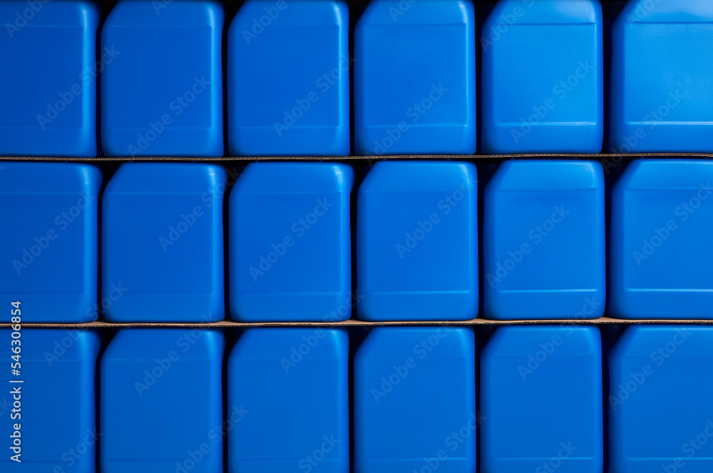 Blue plastic Cannon rows Blue plastic Cannon rows