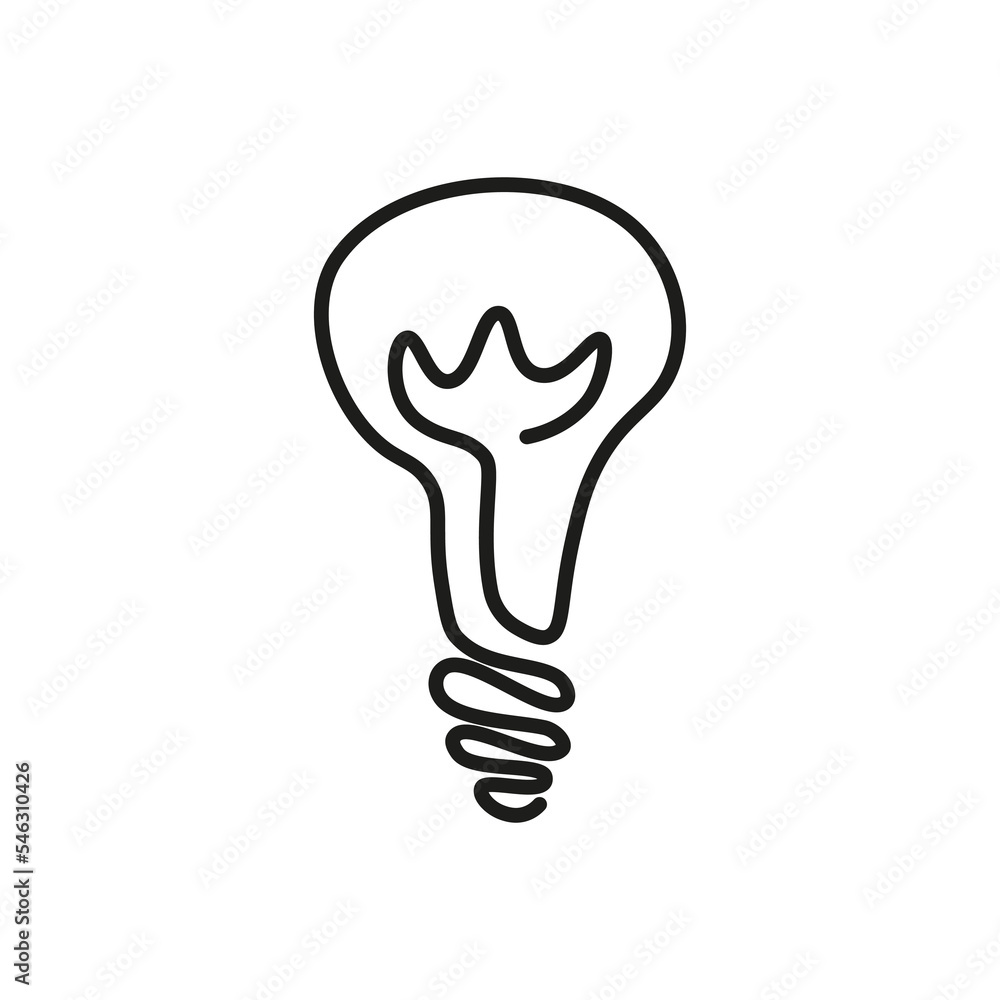 light bulb icon on white background light bulb icon on white background