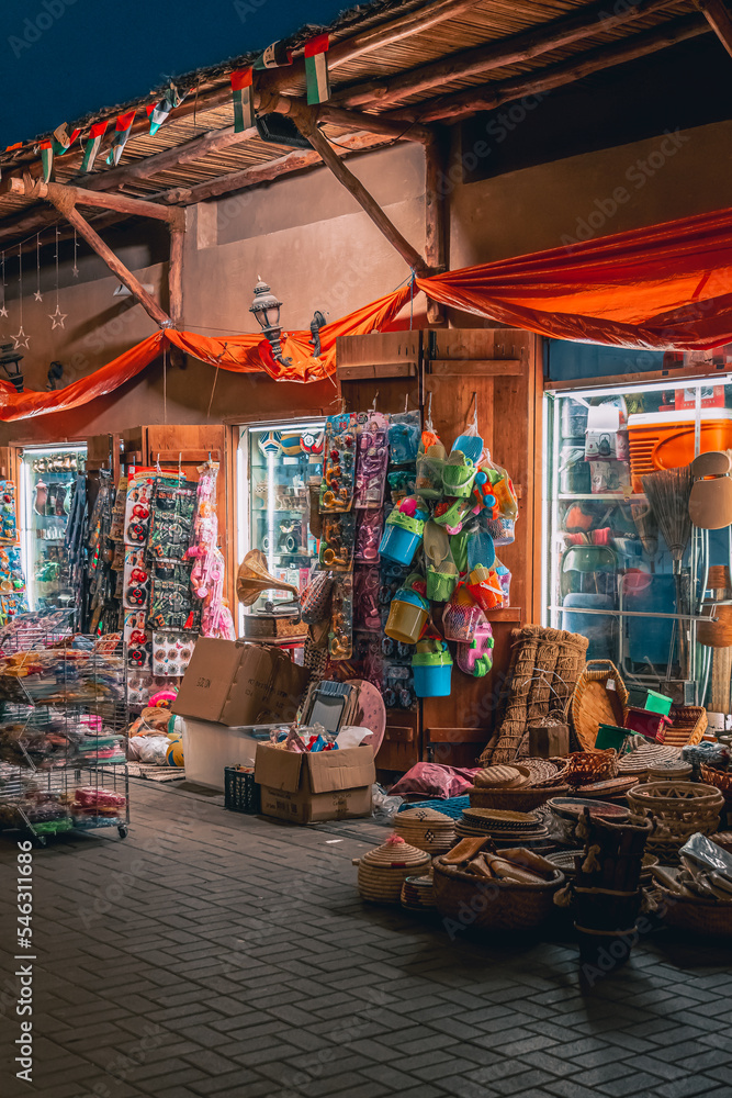 Old souk Sharq market in Khor Fakkan, Sharjah