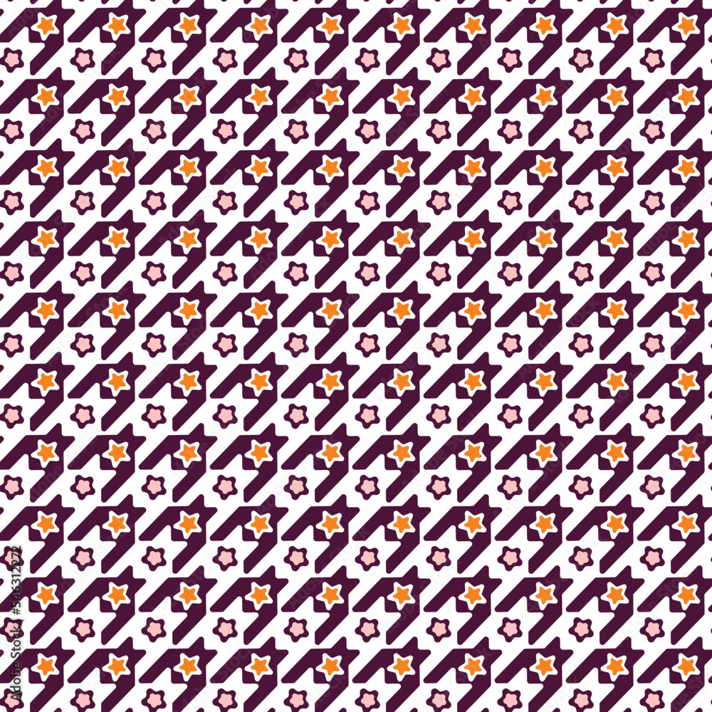 Abstract Houndstooth Stars Geometric Checkered Trendy Retro Style Seamless Pattern Stylish Fashion Colors Perfect for Allover Fabric Print or Wrapping Paper Abstract Houndstooth Stars Geometric Checkered Trendy Retro Style Seamless Pattern Stylish Fashion Colors Perfect for Allover Fabric Print or Wrapping Paper