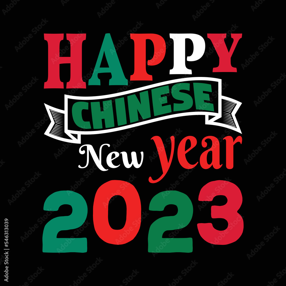 Happy Chinese new year t-shirt design