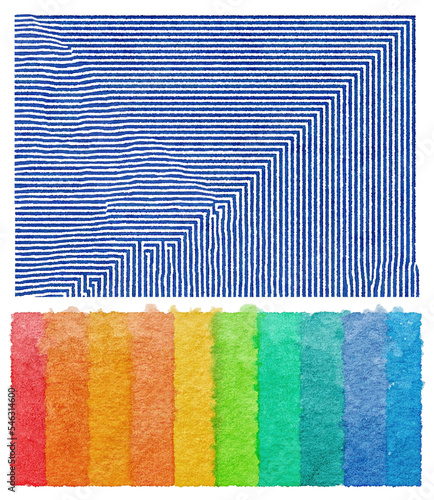 watercolour rainbow and stripes