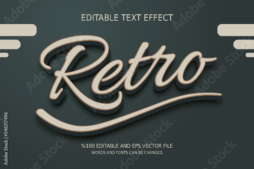 Editable Retro Text Effect