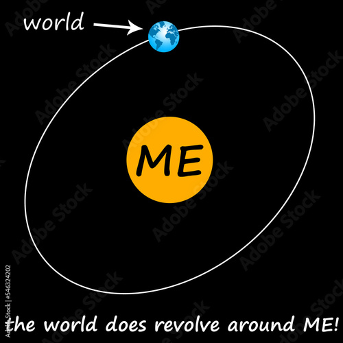 Tableau sur toile Egocentric behavior