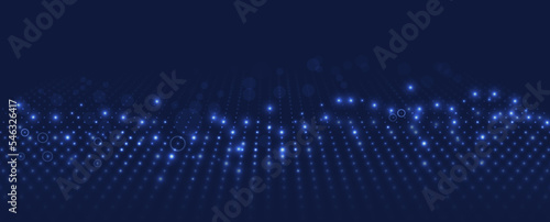 Quantum processing. Deep learning artificial intelligence. Future new technology  for business or science presentation