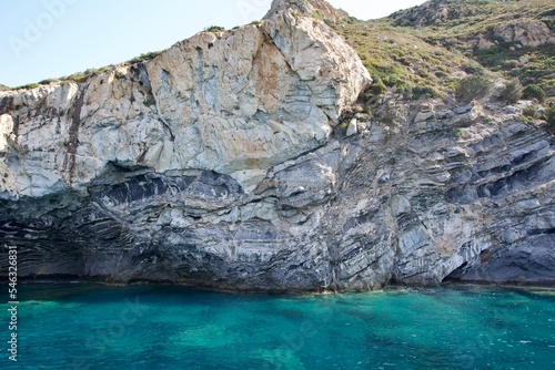 cliff in the sea, Elba