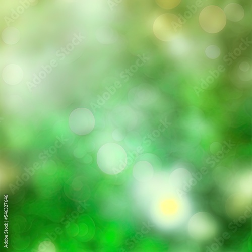 abstract illustration blur green background with defocused bokeh High quality illustration